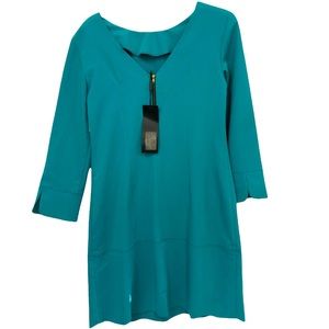 Nife dress size 8 teal zippered back